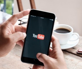 Social Media Apps on iPhone Stock Photo 09