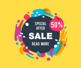 Special offer sale poster design vector