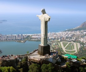Statue of Christ in Rio de Janeiro Stock Photo