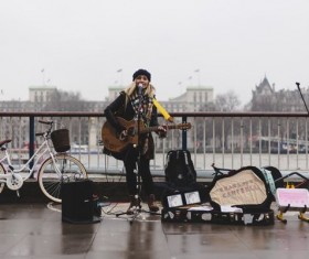 Street artist Stock Photo