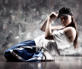 Street dance girl Stock Photo 01