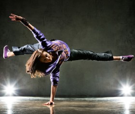 Street dance girl Stock Photo 02