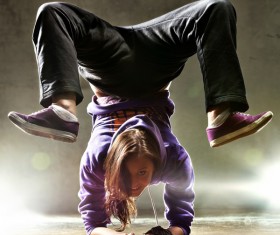 Street dance girl Stock Photo 03