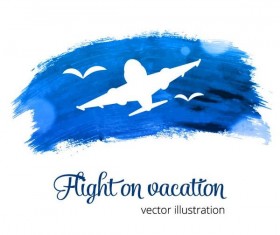 Summer watecolor illustration vector 06