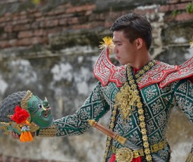 Thai Culture Festival actor Stock Photo