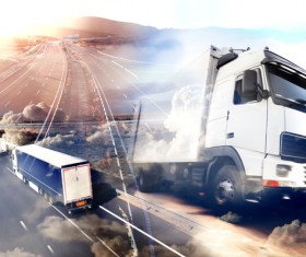 Truck Freight Transport Logistics Stock Photo 09