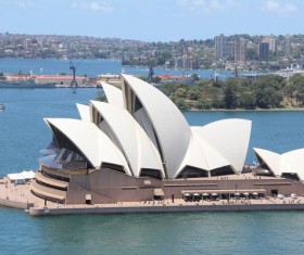 Unique Sydney Opera House building Stock Photo