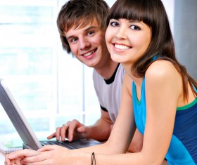 University couple Stock Photo