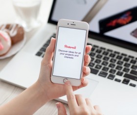 Use Social Media Apps on iPhone Stock Photo 02