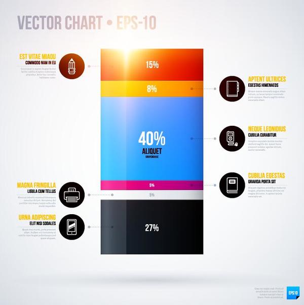 Vector chart infographic template 01