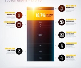 Vector chart infographic template 02
