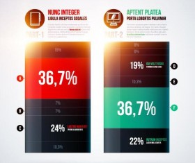 Vector chart infographic template 04
