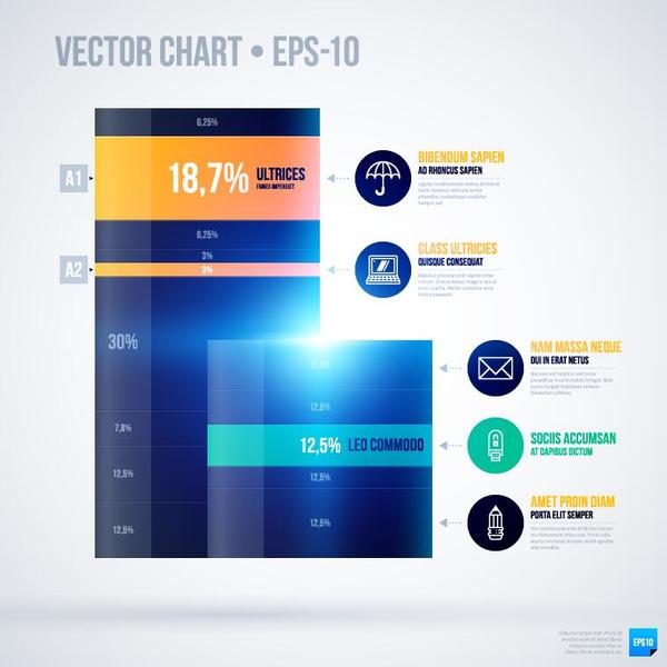 Vector chart infographic template 05