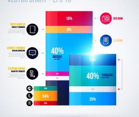 Vector chart infographic template 06
