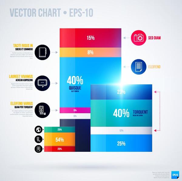 Vector chart infographic template 06