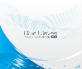 Wavy lines with abstract water drop background vector