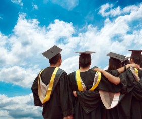 We graduated Stock Photo