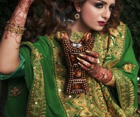 Woman mehndi tattoo Stock Photo