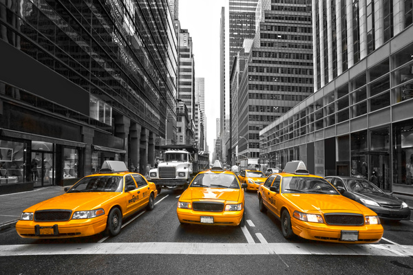 Yellow Taxi Stock Photo 02