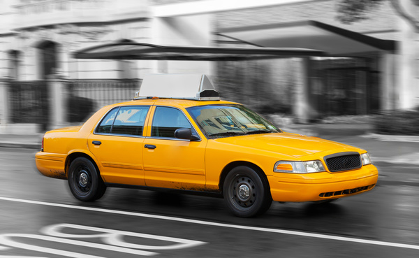 Yellow Taxi Stock Photo 07