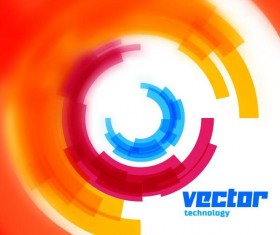 abstract blur technology background vector 01