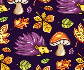 fall fon crop vector seamless pattern
