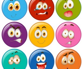 funny circles expression icons