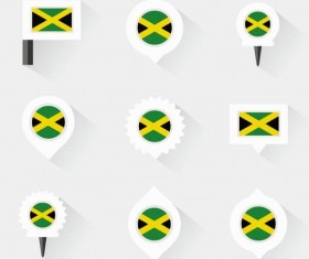 jamaica pins design vector