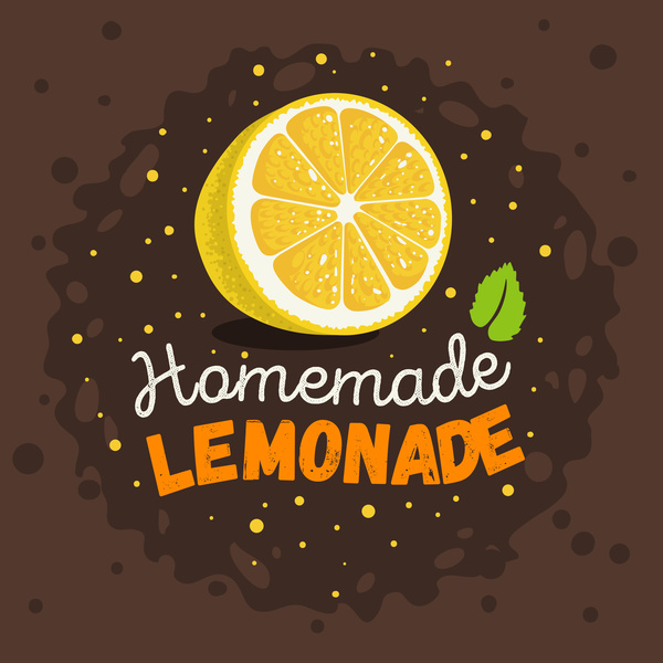 lemonade juice poster template vector 01