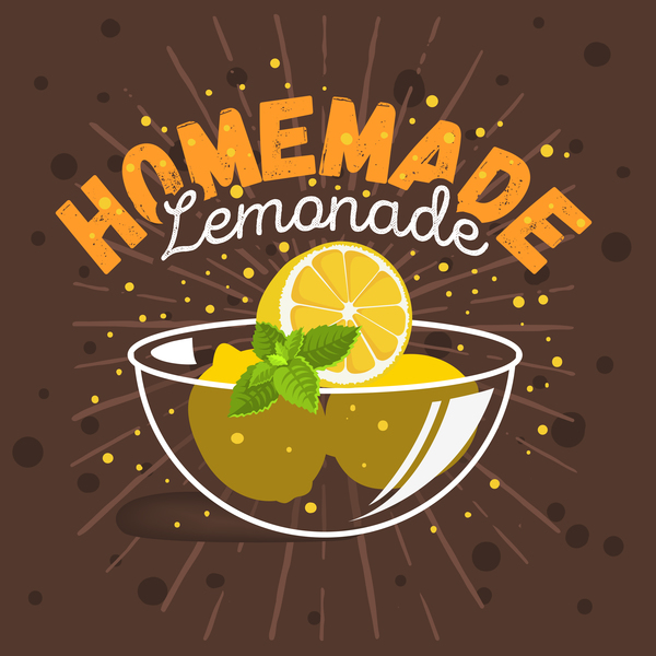 lemonade juice poster template vector 04
