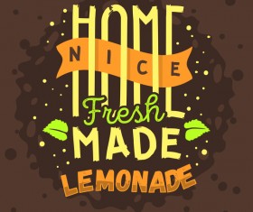 lemonade juice poster template vector 05