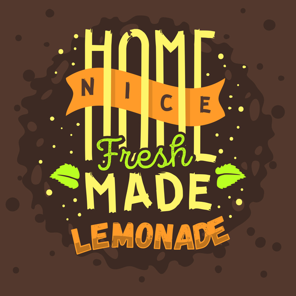 lemonade juice poster template vector 05