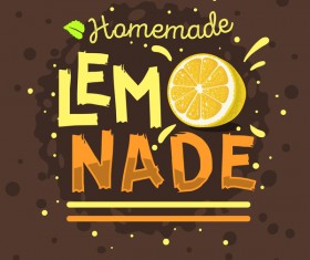 lemonade juice poster template vector 06