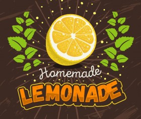 lemonade juice poster template vector 07
