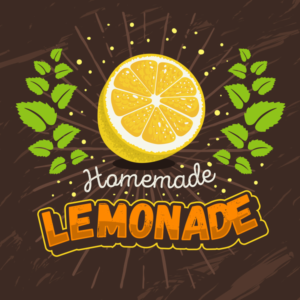 lemonade juice poster template vector 07