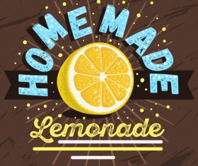 lemonade juice poster template vector 08