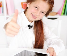 nice to have your own tablet Stock Photo