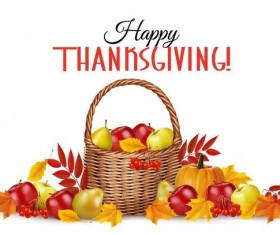 thanksgiving white background design vector 02