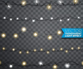 transparent light border vector illustration