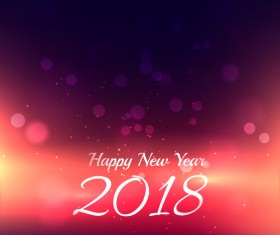 2018 new year halation background vector material