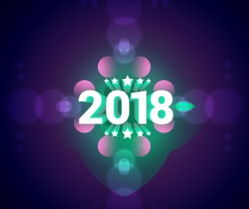 2018 new year purple vector background