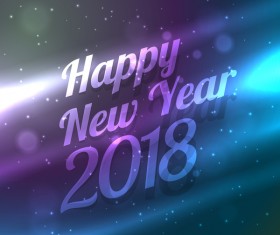 Abstract 2018 new year vector background