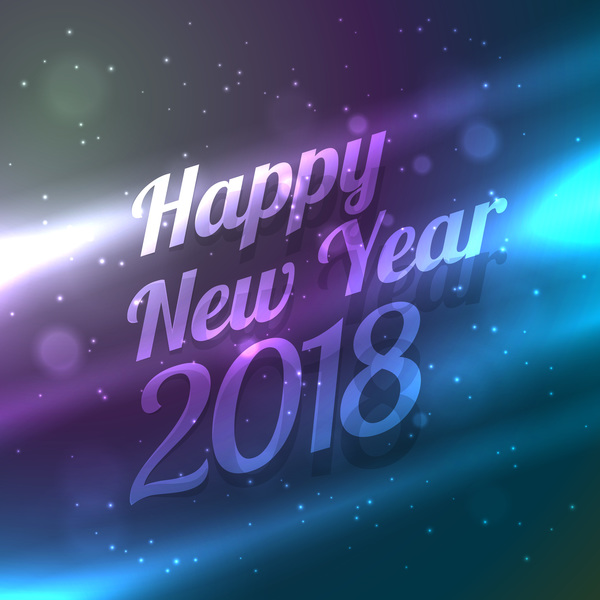 Abstract 2018 new year vector background