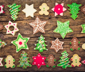 All kinds Christmas cookies Stock Photo 01