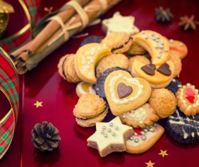 All kinds Christmas cookies Stock Photo 02