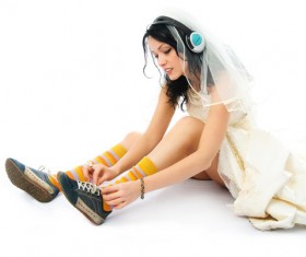 Alternative wedding photos Stock Photo 01