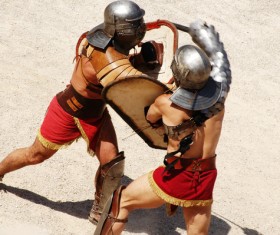Ancient Roman gladiator Stock Photo 01