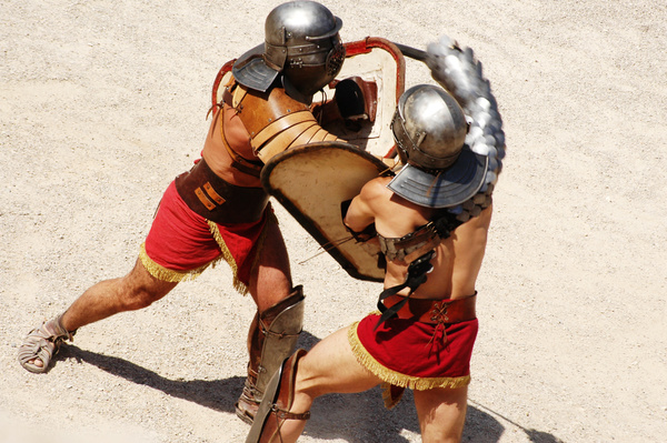Ancient Roman gladiator Stock Photo 01