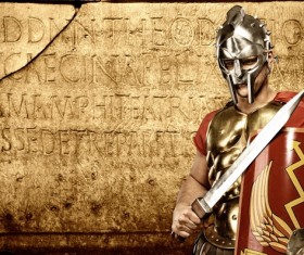 Ancient Roman soldiers Stock Photo 01