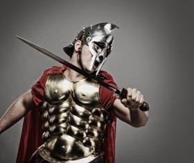 Ancient Roman soldiers Stock Photo 02